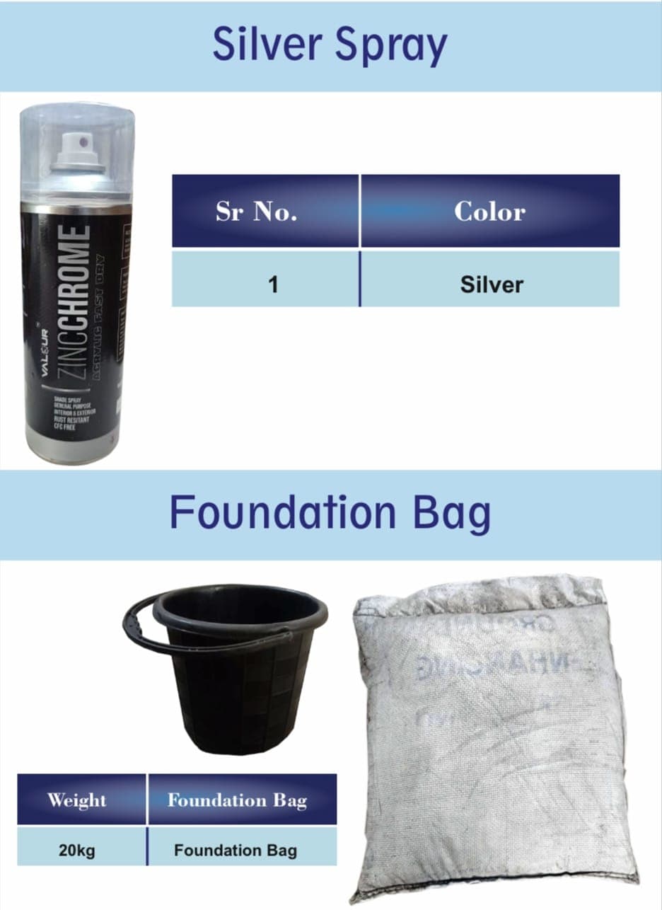 Silver Spray & Foundation Bag