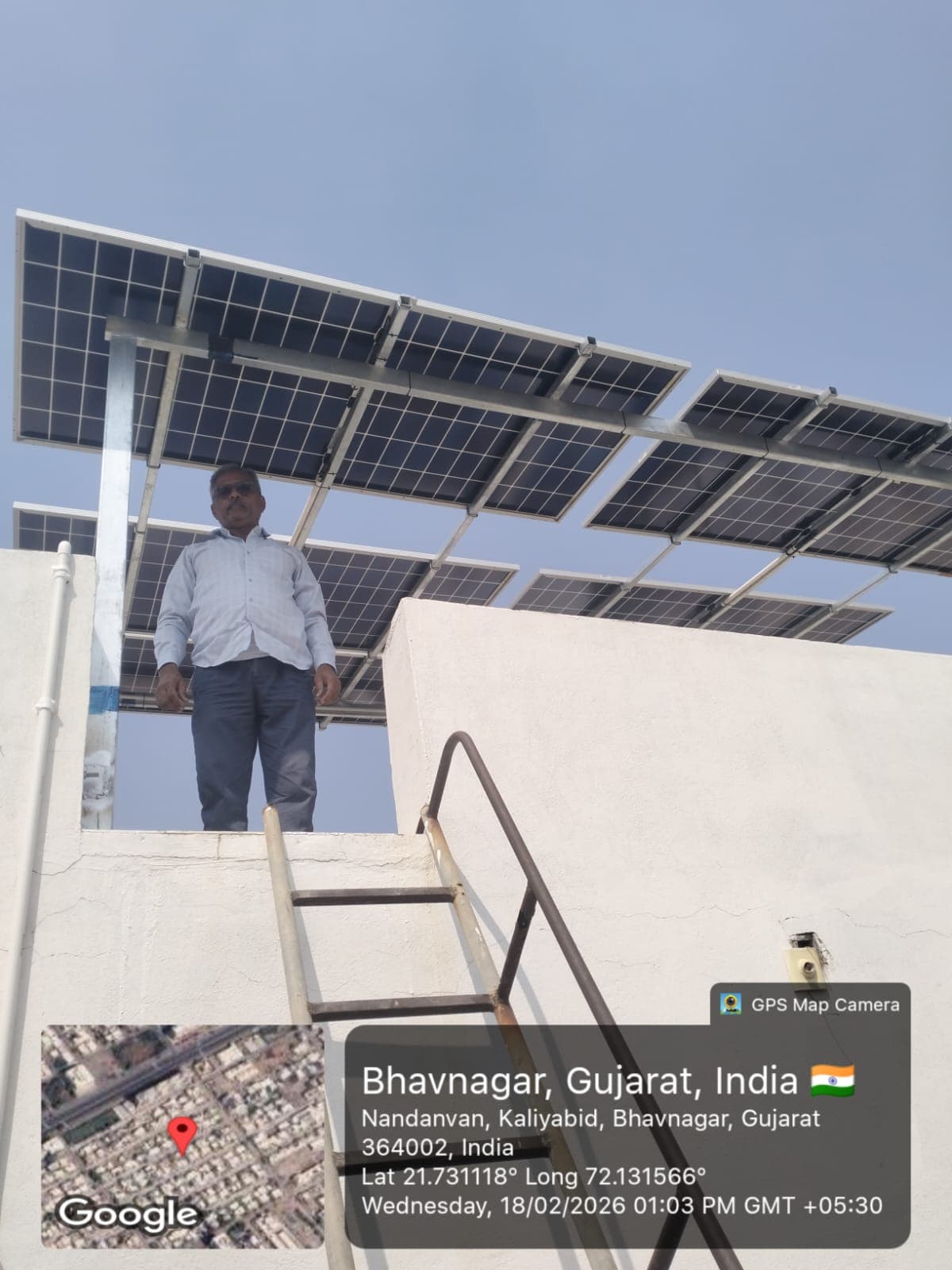 Bharatnagar, Bhavnagar rooftop solar installation